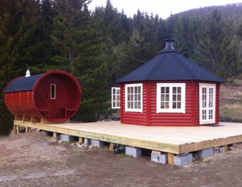 Pavilion 16.5 m² mit Grill und Kamin